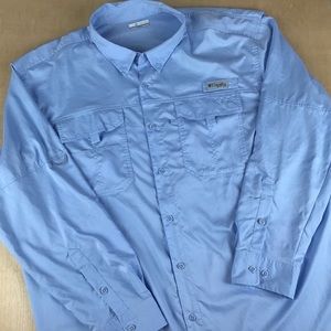 Columbia PFG Tamiami II Omni-Shield Mens XXL Button Up Long Sleeve Fishing Shirt